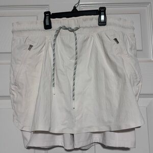 Athleta White Skort with Drawstring